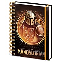 Los mejores  - Star Wars: The Mandalorian – Cuaderno de notas A5 en espiral (Bounty Hunter)